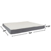 Pet Adobe Pet Adobe Memory Orthopedic Foam Dog Bed- Sherpa Top and Removable Cover- 44.5x35x4.75, Gray 229022SBE